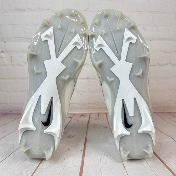 Nike Alpha Menace Elite 3 White Platinum Football Cleats Mens Sz 11 (DM1792-109) - Picture 9 of 10